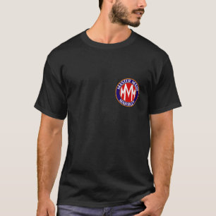 El amo hizo la camisa negra de mármol