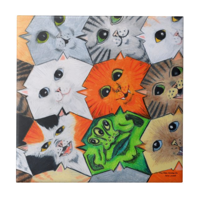 El Amomg extranjero nosotros baldosa cerámica (Frente)