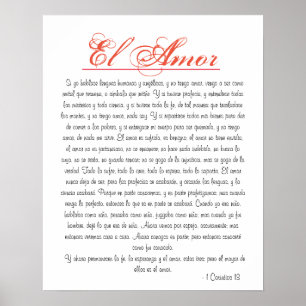 El Amor 1 Corintios 13 Posters