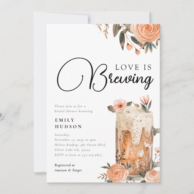 El amor a la cerveza está preparando la invitación (Anverso)