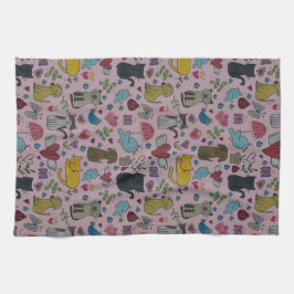 El amor acaricia la toalla de plato