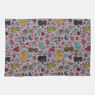 El amor acaricia la toalla de plato