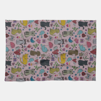 El amor acaricia la toalla de plato