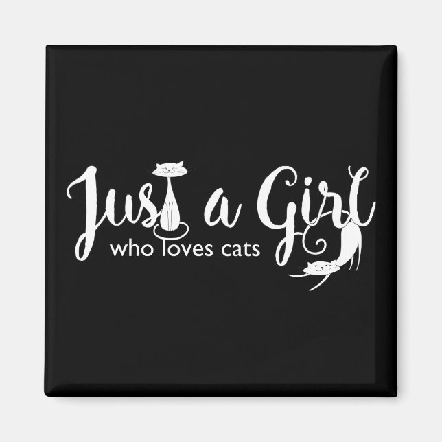 El amor al gato es sólo un imán gatito Chica (Frente)