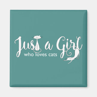 El amor al gato es sólo un imán gatito Chica