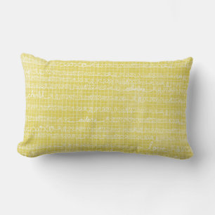El amor amarillo redacta el Cojín decorativo