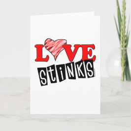 El amor apesta tarjetas de felicitación