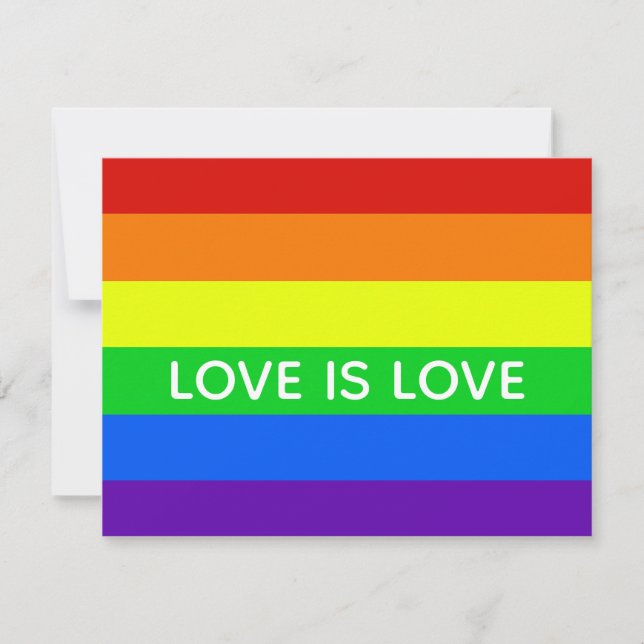 El amor arcoiris es amor Orgullo gay LGBTQ hermoso (Anverso)