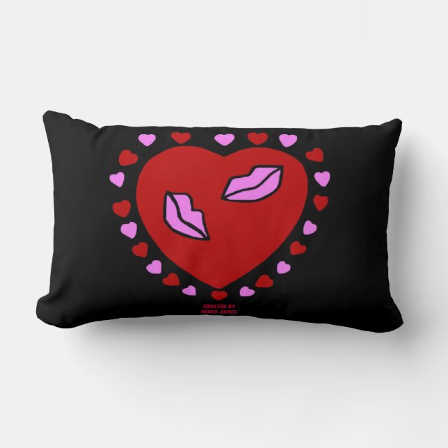 El amor besa a la almohada lumbar (Anverso)