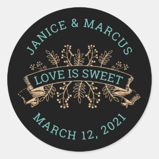 El amor botánico es dulce Pegatina