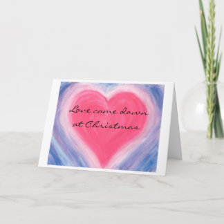 El amor cayó en la tarjeta de Navidades