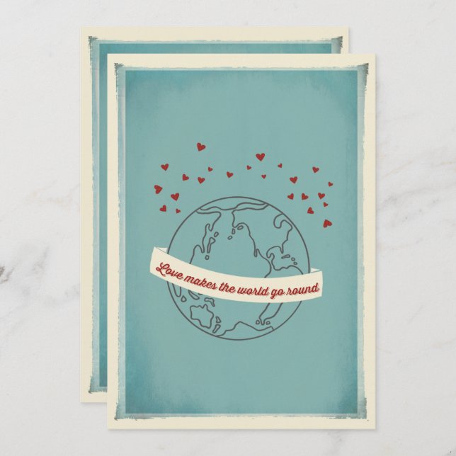El Amor Convierte Al Mundo En Invitación A La Boda (Anverso / Reverso)