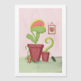 El amor crece aquí: Quirky Potted Plants Card