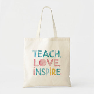 El amor de la enseñanza inspira la bolsa de tote m