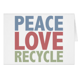 El amor de la paz recicla