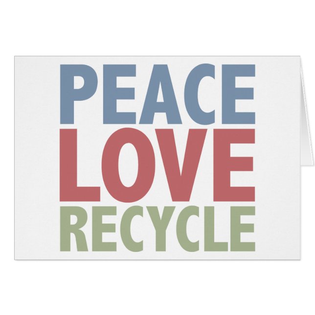 El amor de la paz recicla (Anverso (Horizontal))