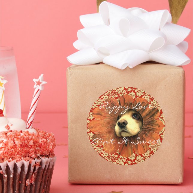 El amor de los cachorros no es dulce Pegatina (Fiesta)