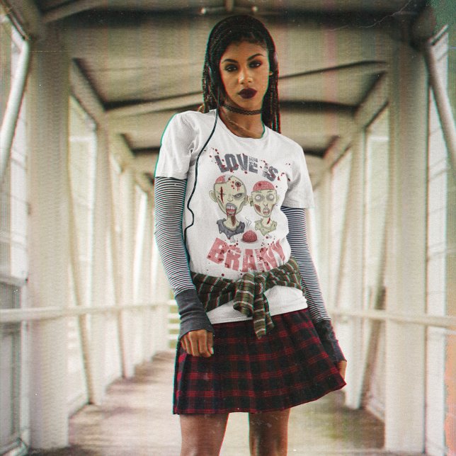 El amor de los zombies es una brillante camiseta d (Subido por el creador)