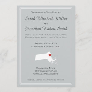 El amor de Massachusetts - Invitación a la boda de