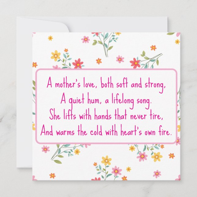 El amor de una madre (Anverso)