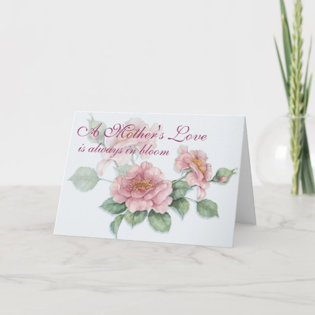 El amor de una madre - Tarjeta de saludo (Anverso)