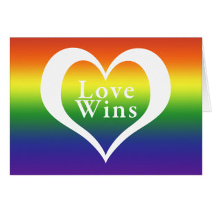 El amor del corazón gana el arco iris