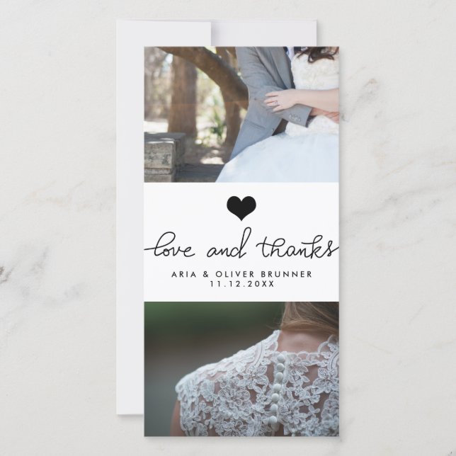 El Amor Del Corazón Y El Agradecimiento Del Boda D (Anverso)