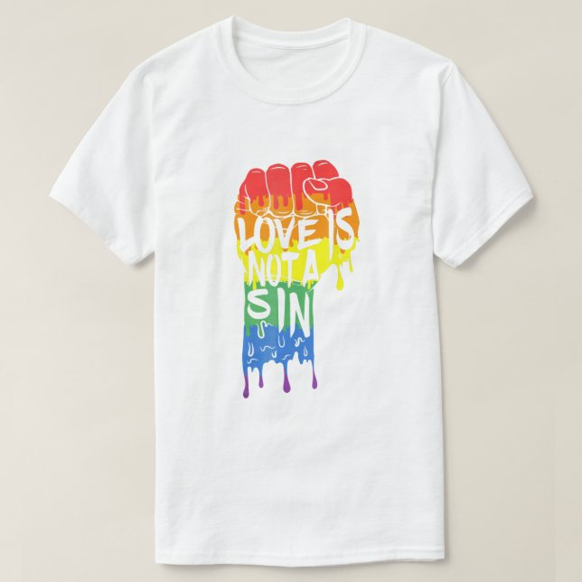 El amor del orgullo no es una camiseta sin pecado (Diseño del anverso)