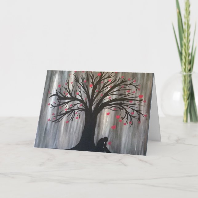 El amor desciende la tarjeta de solidaridad (Anverso)