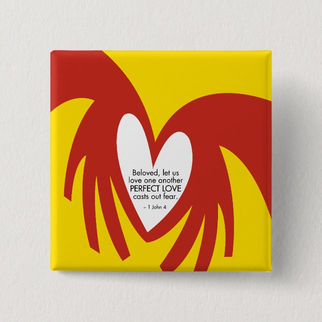 El amor echa hacia fuera el botón del miedo (Anverso)