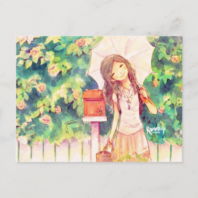 El amor en la postal de verano (Anverso)