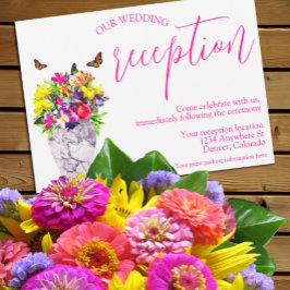 El amor en la recepción de bodas florales en flor