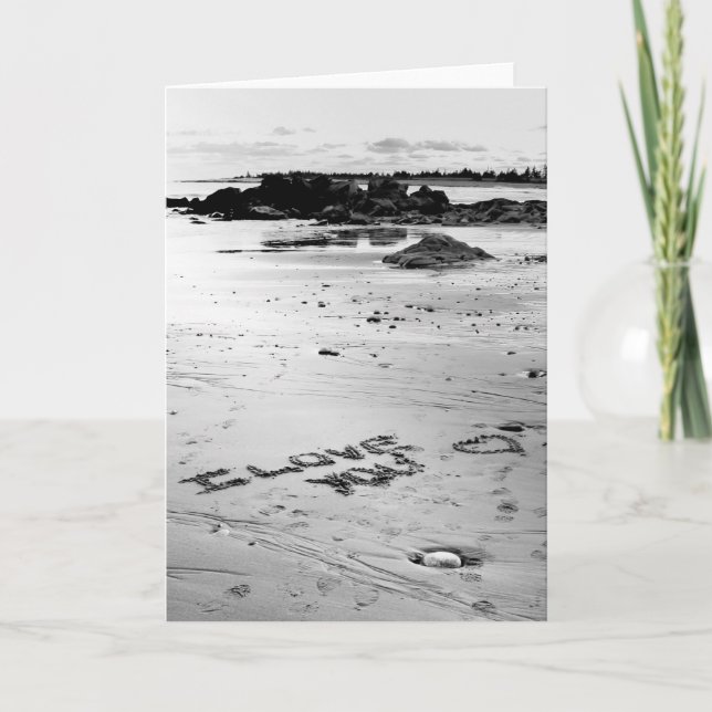 El Amor En La Tarjeta De Playa (Anverso)