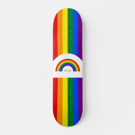 El amor es amar el patineta arco iris