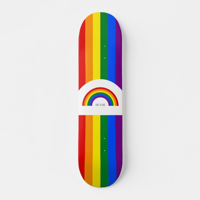 El amor es amar el patineta arco iris (Anverso )