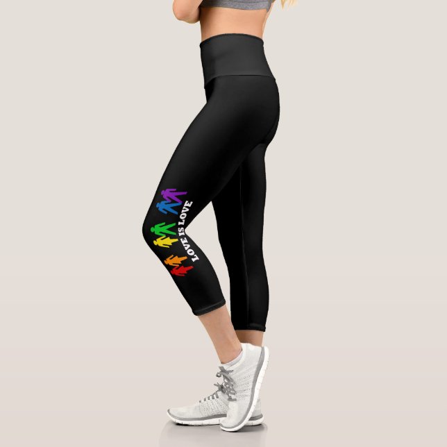 El amor es amor Capri Leggings (Izquierda)