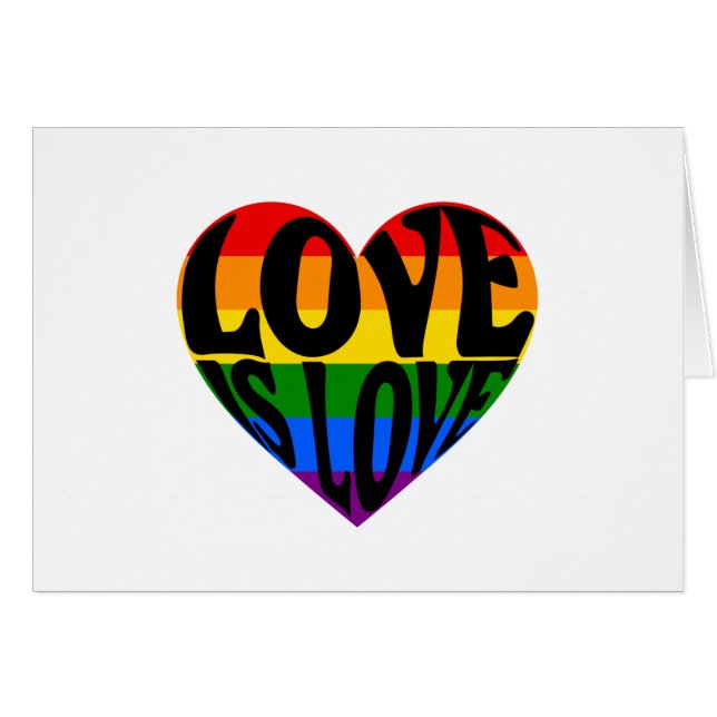El amor es amor, corazón arcoiris (Anverso (Horizontal))