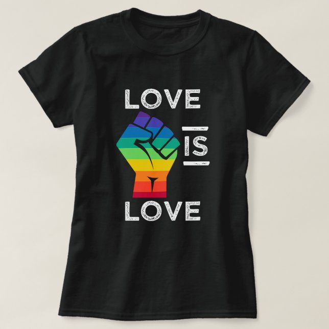 El amor es amor - el decir del orgullo - camisa (Diseño del anverso)