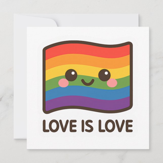 El amor es amor - Kawaii Rainbow Design (Anverso)