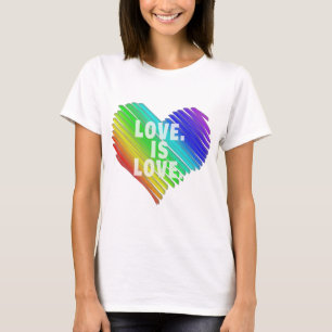 El amor es amor, no odio, camiseta