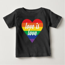 El amor es amor Orgullo Corazón Bebé Camisa