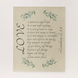 El amor es amor paciente es un puzzle amable