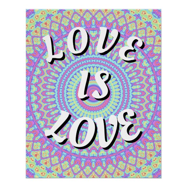 El Amor es Amor Póster del Orgullo (Anverso)