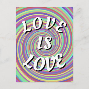 El Amor Es Amor Tarjeta Postal del Orgullo