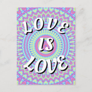 El Amor Es Amor Tarjeta Postal del Orgullo