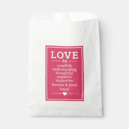 El amor es... bolsas de favores