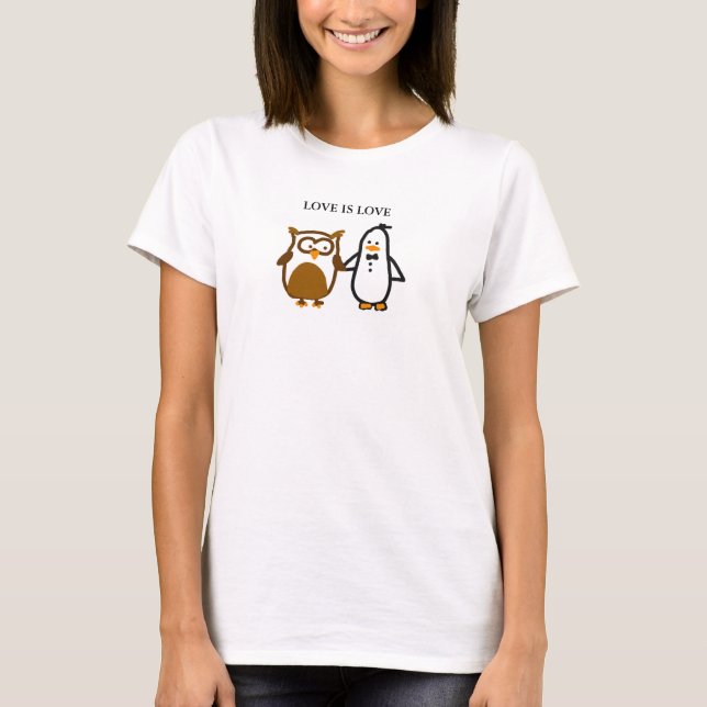 El "AMOR ES camiseta del AMOR" (las mujeres) (Anverso)