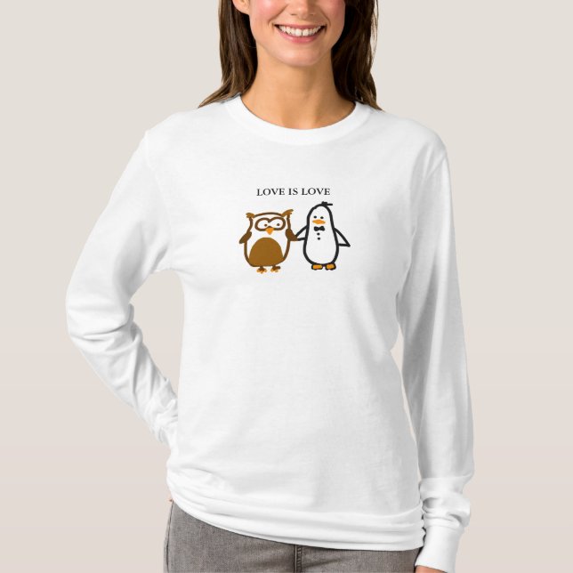 El "AMOR ES camiseta del AMOR" (mujeres: (Anverso)