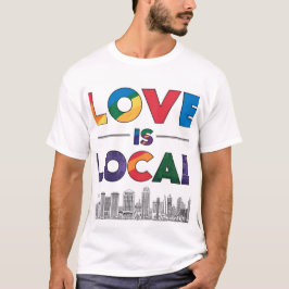El amor es camiseta local del Reino Unido - Tee de