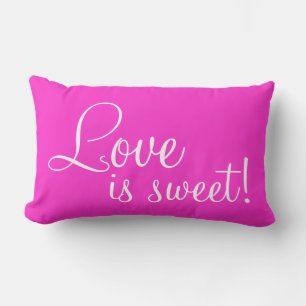 El amor es Cojín decorativo dulce Lumbar